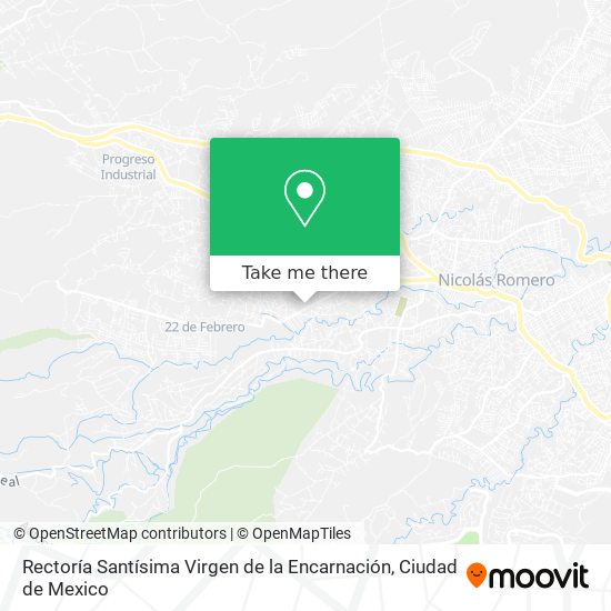 Mapa de Rectoría Santísima Virgen de la Encarnación