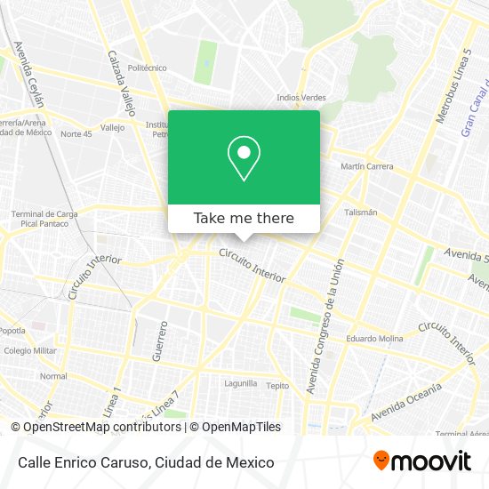 Calle Enrico Caruso map