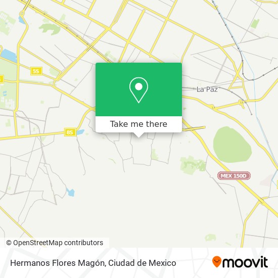 Mapa de Hermanos Flores Magón