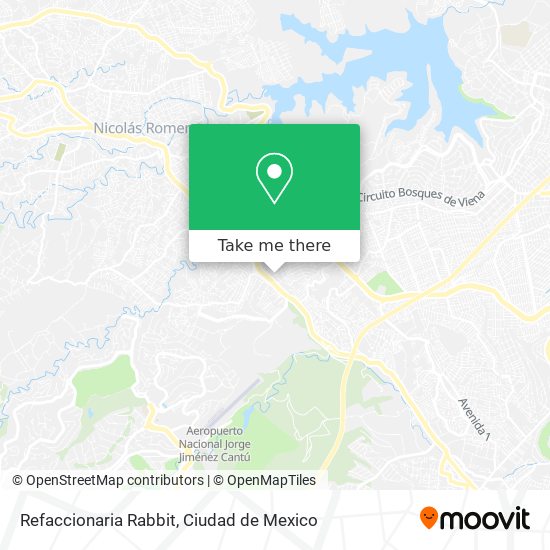 Mapa de Refaccionaria Rabbit
