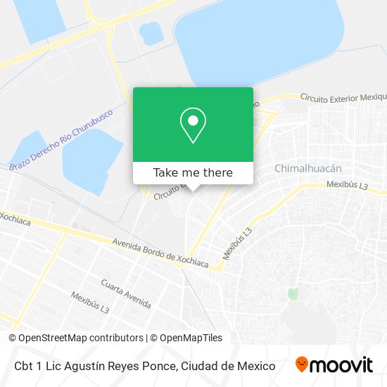 Mapa de Cbt 1 Lic Agustín Reyes Ponce