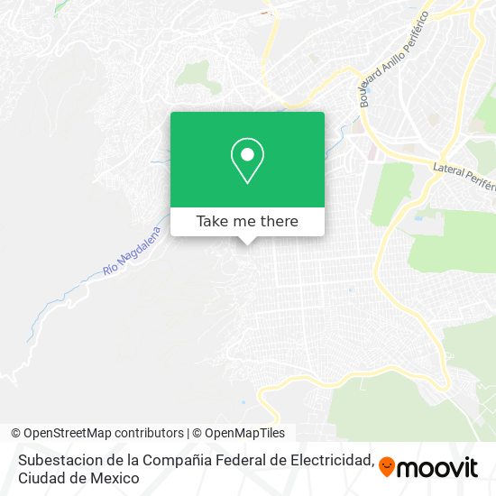 Subestacion de la Compañia Federal de Electricidad map