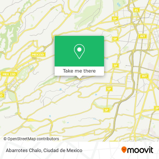 Abarrotes Chalo map