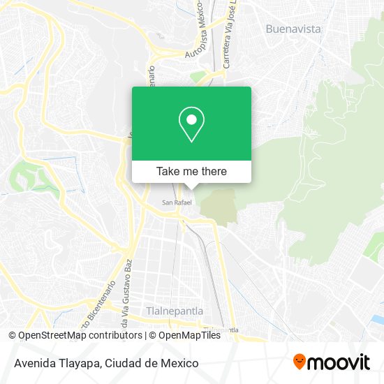 Avenida Tlayapa map
