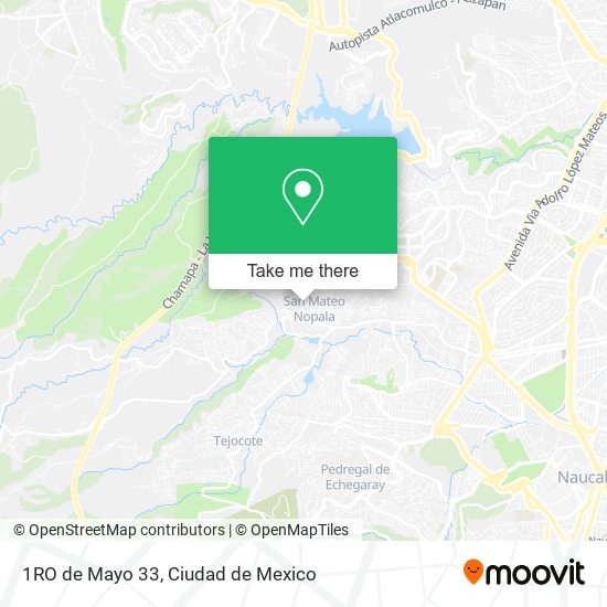 1RO de Mayo 33, Praderas de San Mateo map