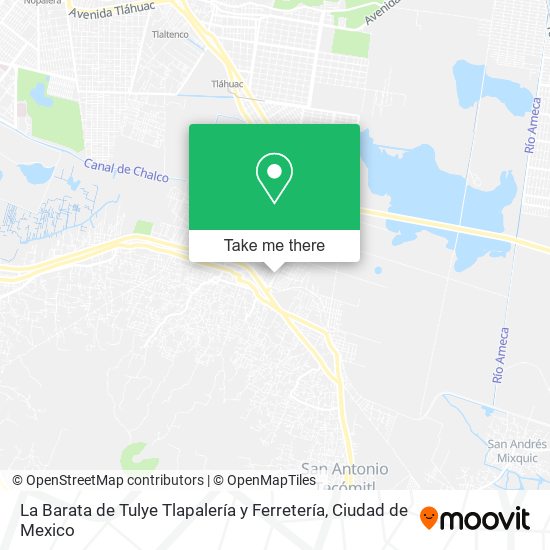 La Barata de Tulye Tlapalería y Ferretería map