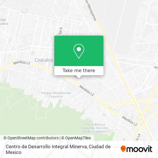 Mapa de Centro de Desarrollo Integral Minerva