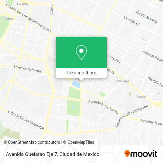 Avenida Guelatao Eje 7 map
