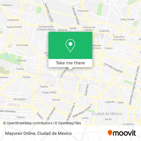 Mayoreo Online map