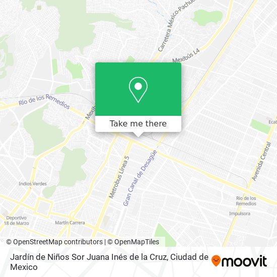 Jardín de Niños Sor Juana Inés de la Cruz map