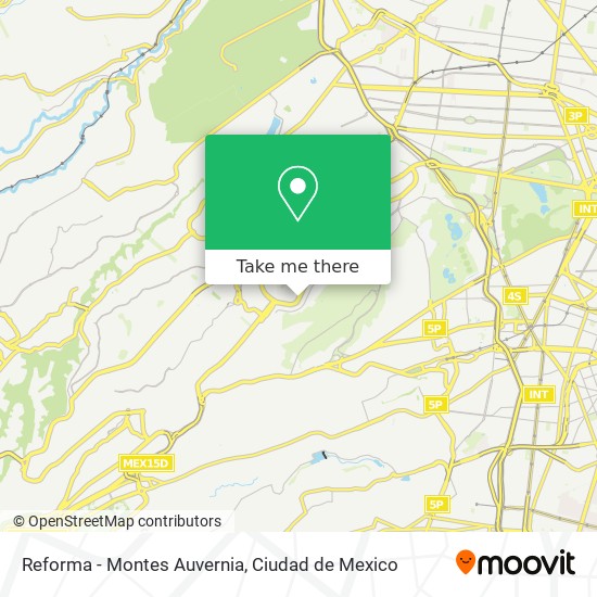 Reforma - Montes Auvernia map