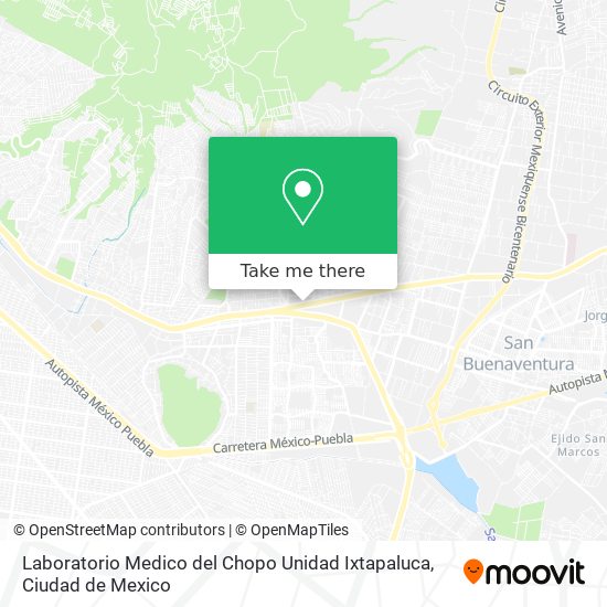 Laboratorio Medico del Chopo Unidad Ixtapaluca map