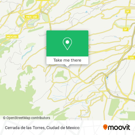 Cerrada de las Torres map