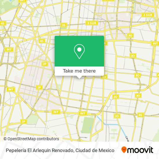 Pepelería El Arlequín Renovado map