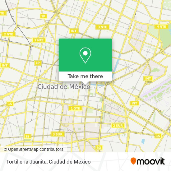 Mapa de Tortillería Juanita