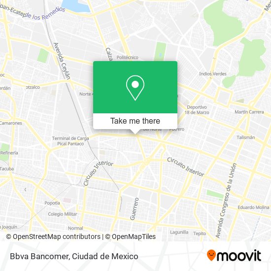Bbva Bancomer map