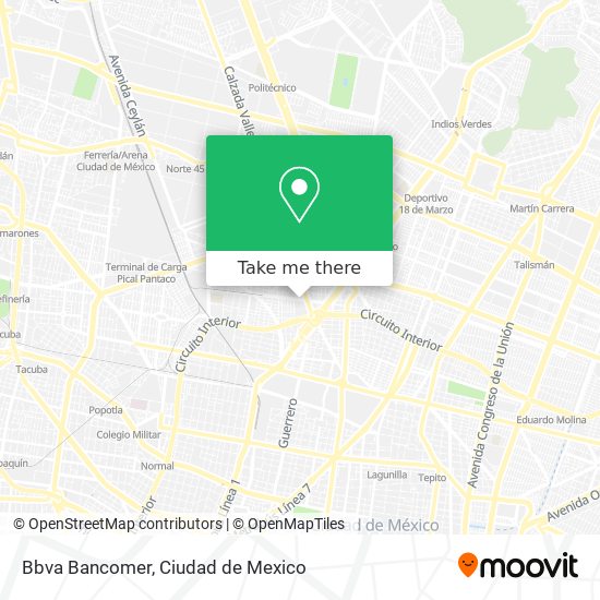 Bbva Bancomer map