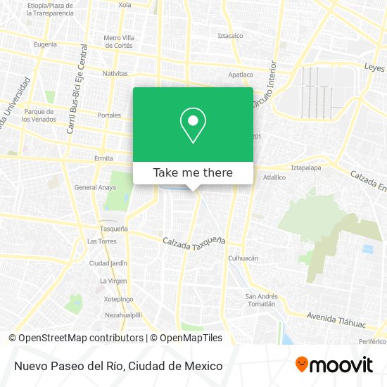 Nuevo Paseo del Río map
