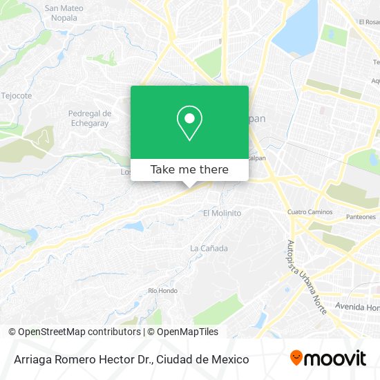 Arriaga Romero Hector Dr. map