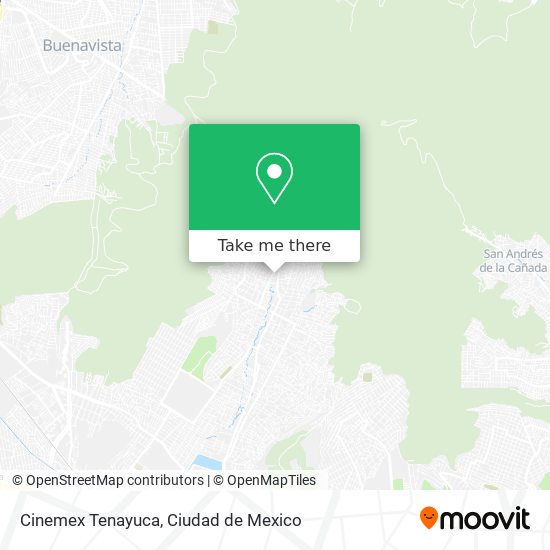 Cinemex Tenayuca map