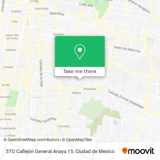 Mapa de 5TO Callejón General Anaya 15
