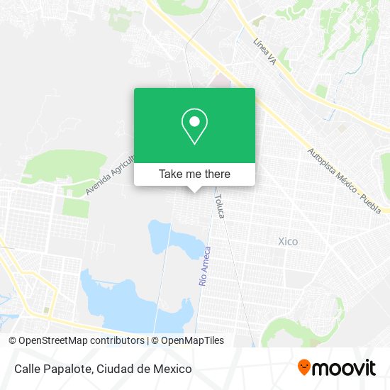 Calle Papalote map