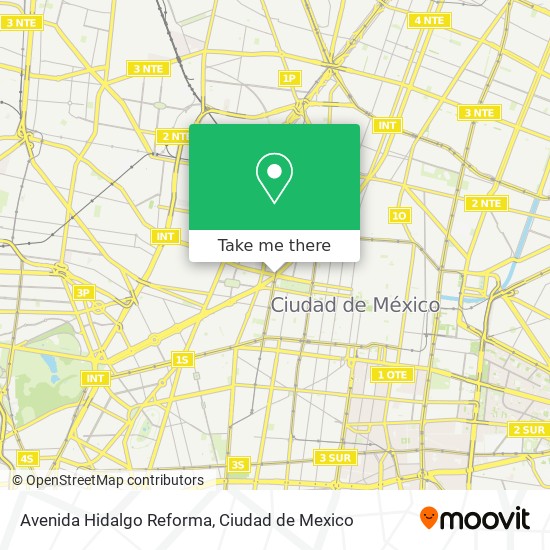 Mapa de Avenida Hidalgo Reforma