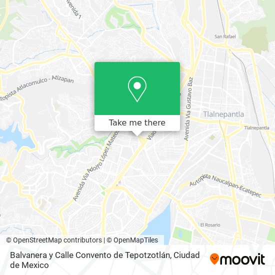 Balvanera y Calle Convento de Tepotzotlán map