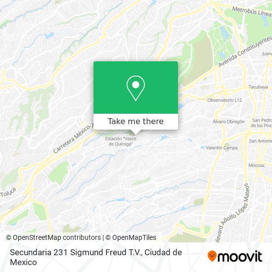 Secundaria 231 Sigmund Freud T.V. map