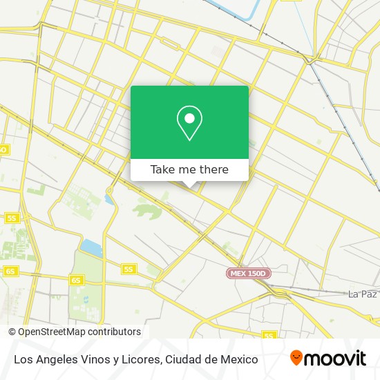 Los Angeles Vinos y Licores map
