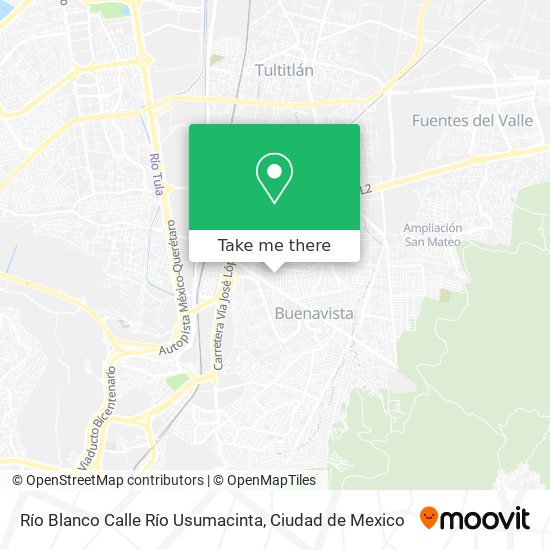 Río Blanco Calle Río Usumacinta map