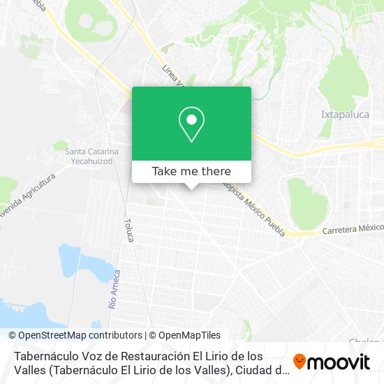 Mapa de Tabernáculo Voz de Restauración El Lirio de los Valles