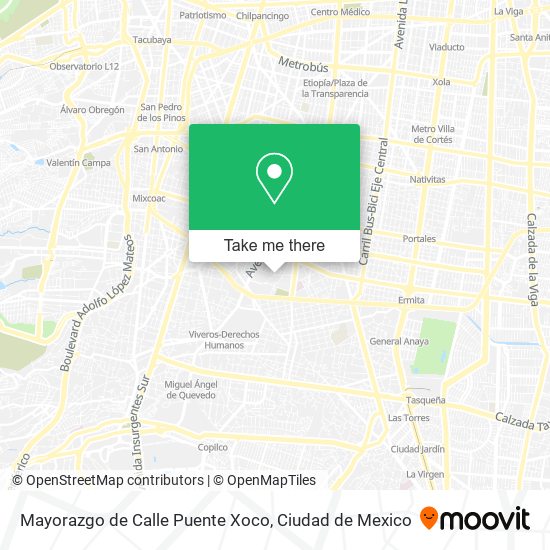 Mapa de Mayorazgo de Calle Puente Xoco