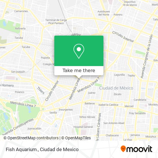 Mapa de Fish Aquarium.