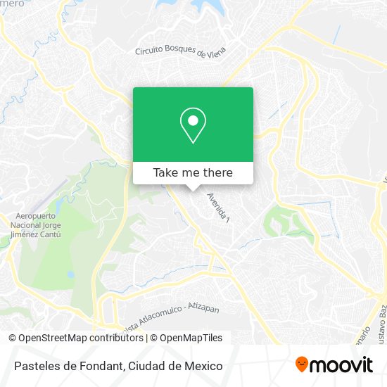 Pasteles de Fondant map