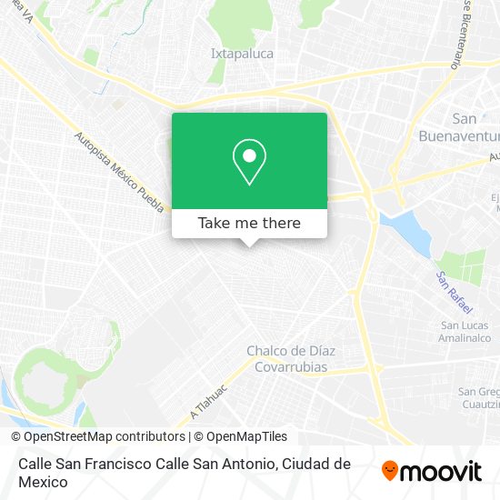 Calle San Francisco Calle San Antonio map