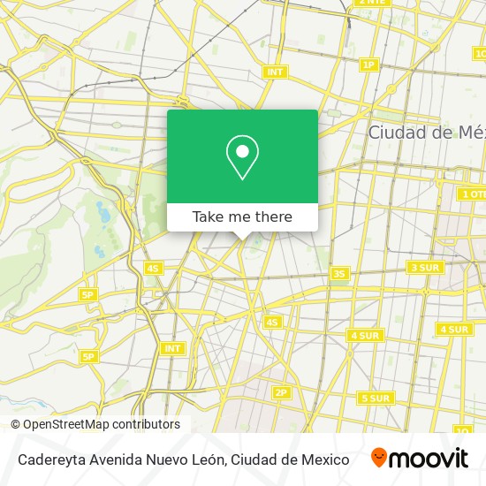 Mapa de Cadereyta Avenida Nuevo León