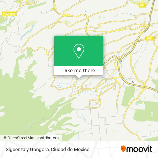 Siguenza y Gongora map