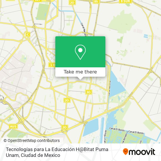 Tecnologías para La Educación H@Bitat Puma Unam map