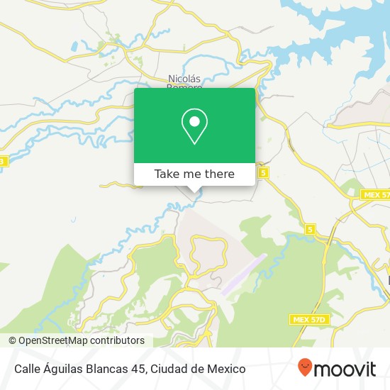 Calle Águilas Blancas 45, Francisco I Madero map