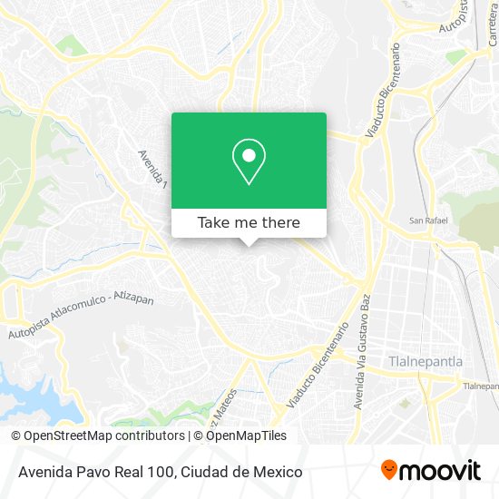 Avenida Pavo Real 100 map