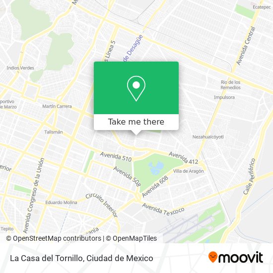 La Casa del Tornillo map