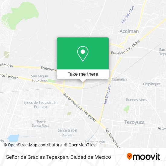 Señor de Gracias Tepexpan map