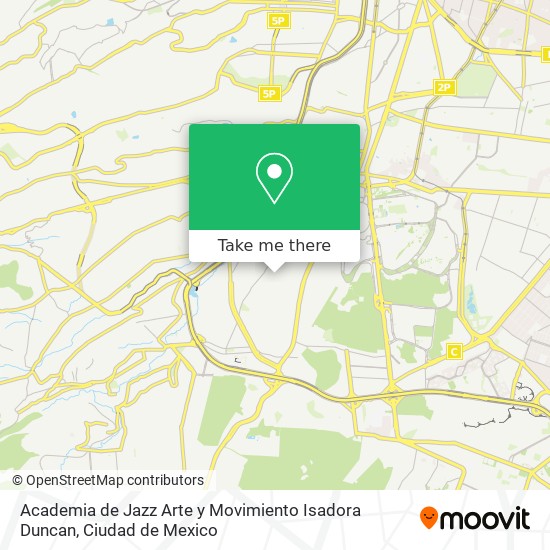 Academia de Jazz Arte y Movimiento Isadora Duncan map