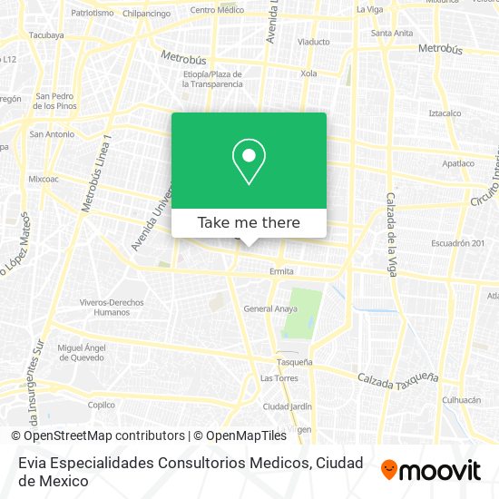 Mapa de Evia Especialidades Consultorios Medicos