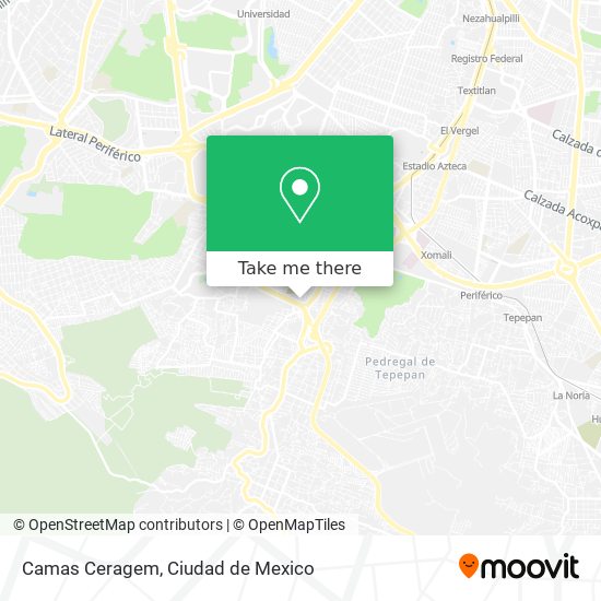 Camas Ceragem map