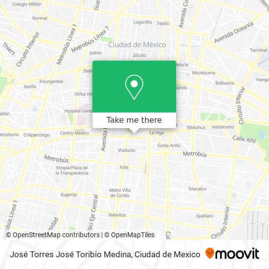 José Torres José Toribio Medina map