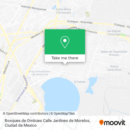 Bosques de Ombúes Calle Jardines de Morelos map