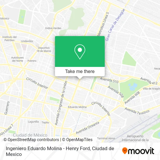 Mapa de Ingeniero Eduardo Molina - Henry Ford