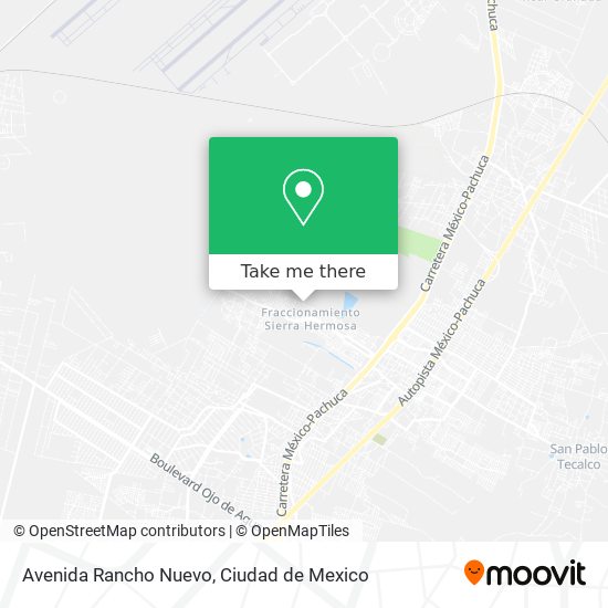 Avenida Rancho Nuevo map